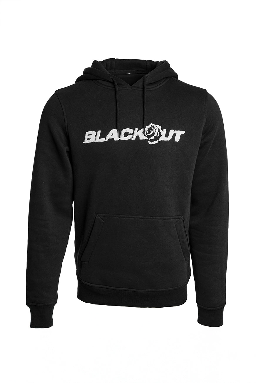 Blackout Double roses hoodie voorkant