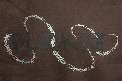 Barbedwire Blackout sweater voorkant close up